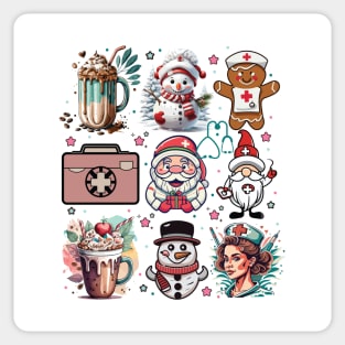 Nurse Christmas Sticker